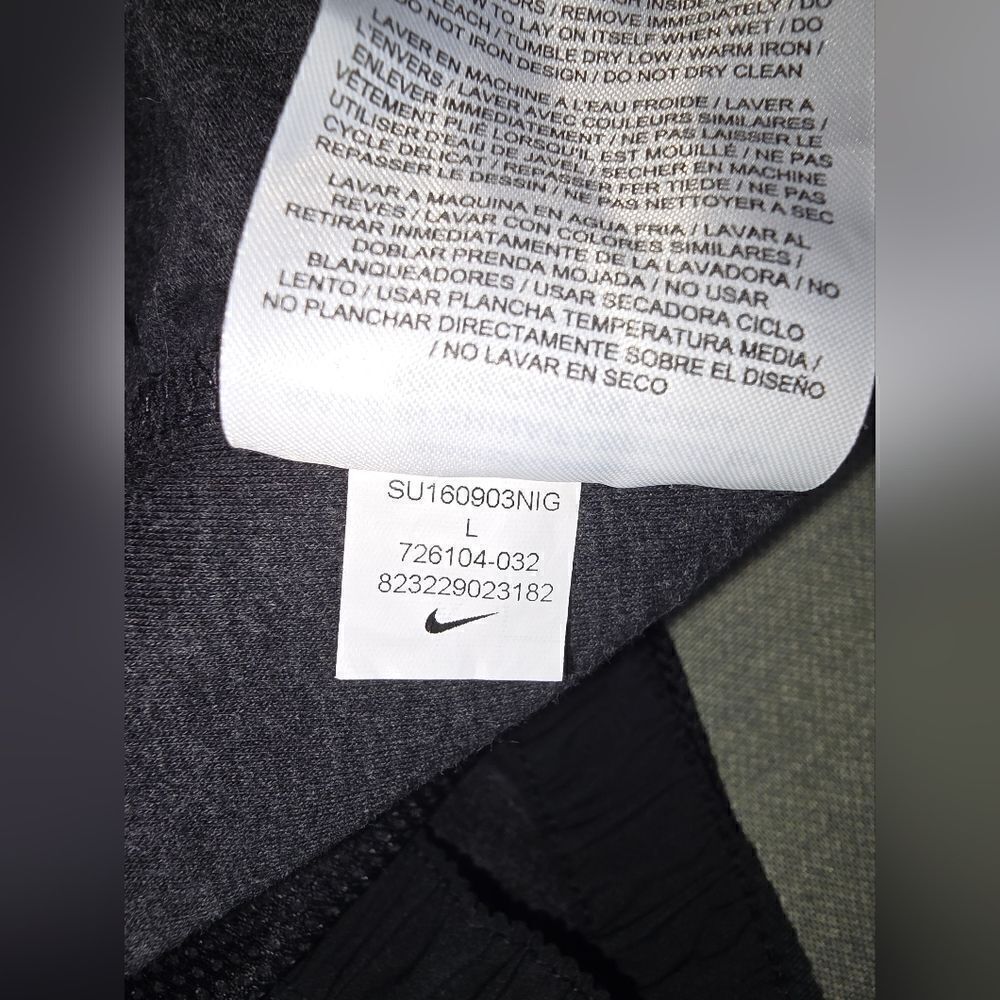 Nike Gray Black Shorts Large #SHO39 - Picture 6 of 15
